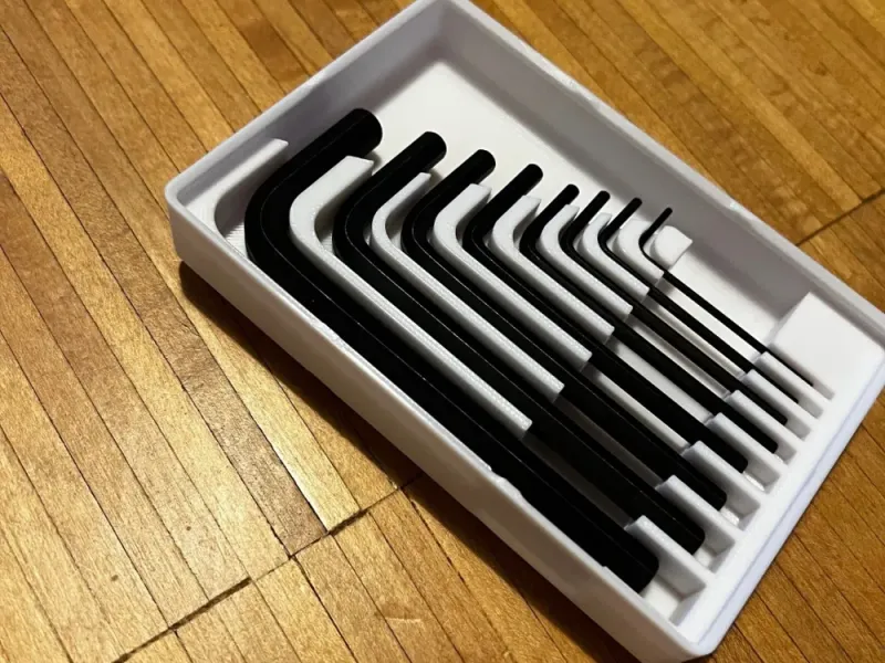 Allen Key Storage Tray for 3D Printers ( Gridinfinity )