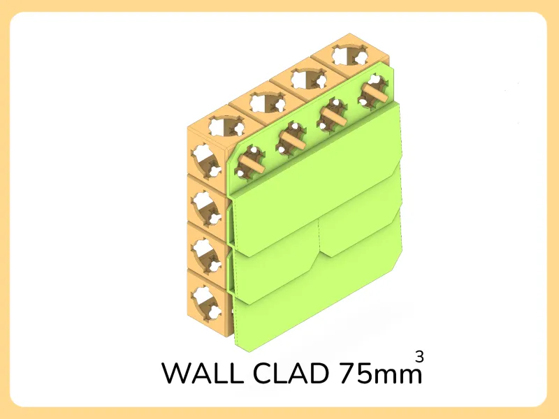 Wall Clad 75mm³