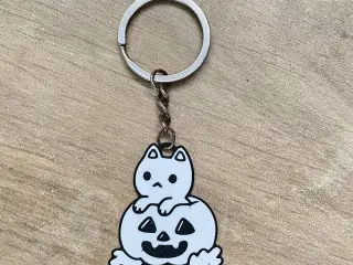 Llavero Gato y calabaza