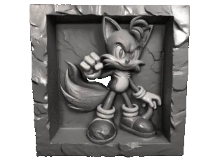 Tails rock frame - Sonic