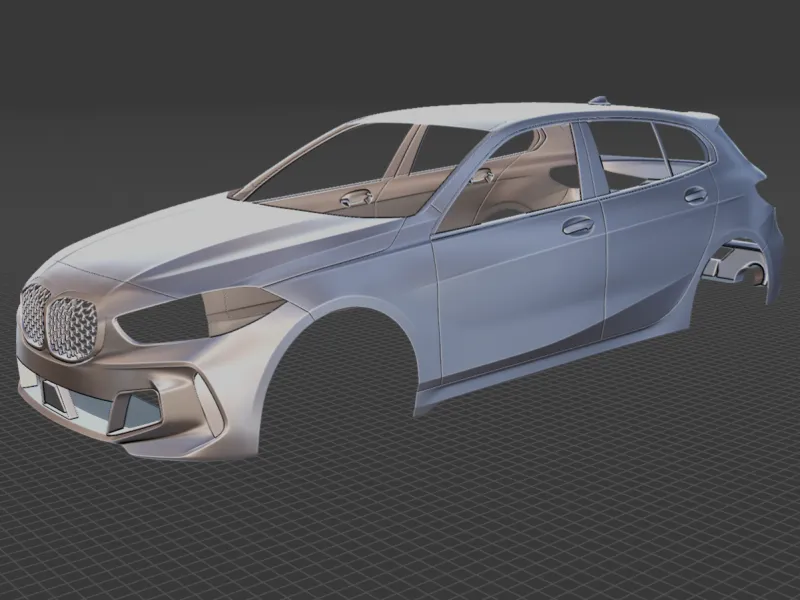 2022 BMW M135i Body STL