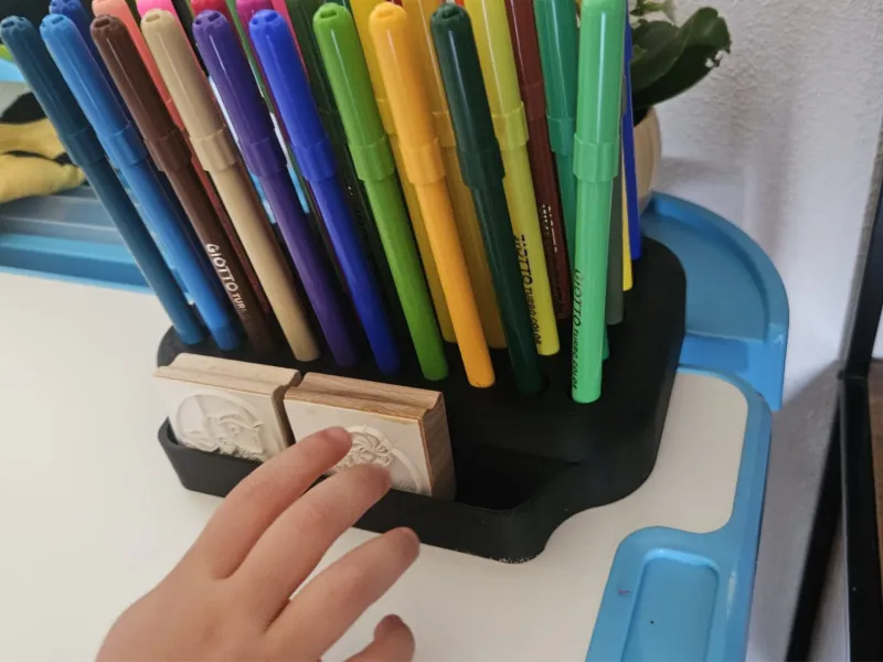 50 Slot Marker Holder – Slim Marker Organizer for Giotto