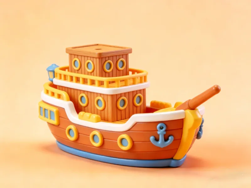 浴缸玩具：古代木船
