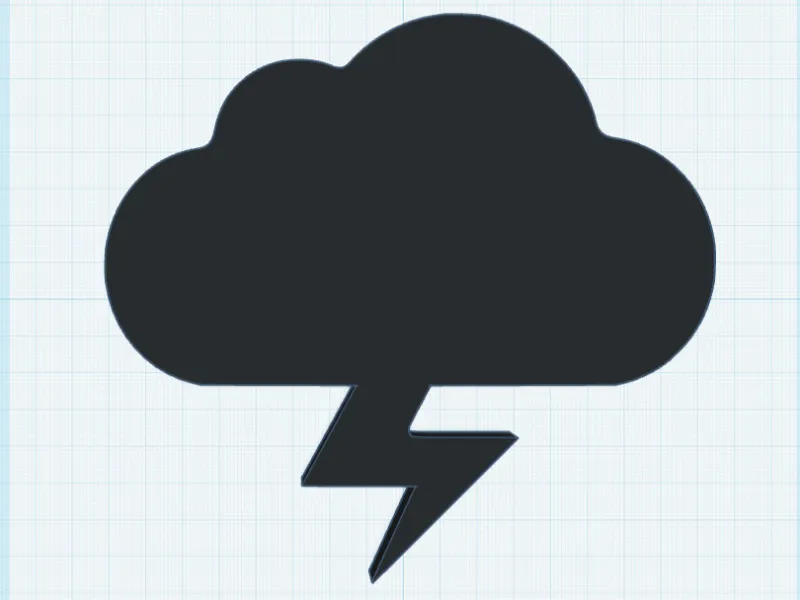 Cloud keychain with lightning