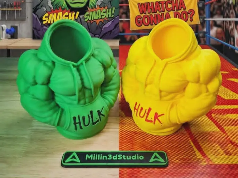 Suporte para Caneta com Capuz do Incrível Hulk/Hulk Hogan da WWF