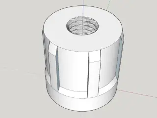 закладная для ноги штатива с резьбой