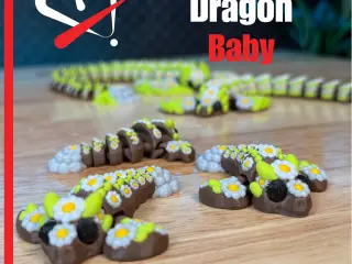 Baby SpringBlossom Dragon - Articulated