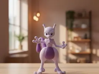 Mewtwo Legendary Pokémon 3D Print Model (Gen 1)