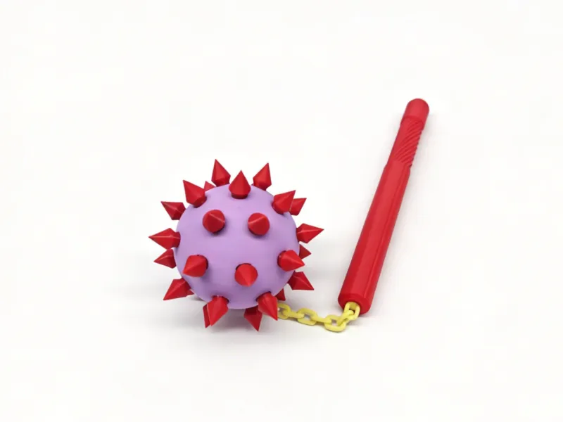 Stress Relief Palm Toy - Retro Cold Weapon Flail