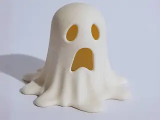 MELTING GHOST TEALIGHT / HALLOWEENDECOR / TEALIGHT