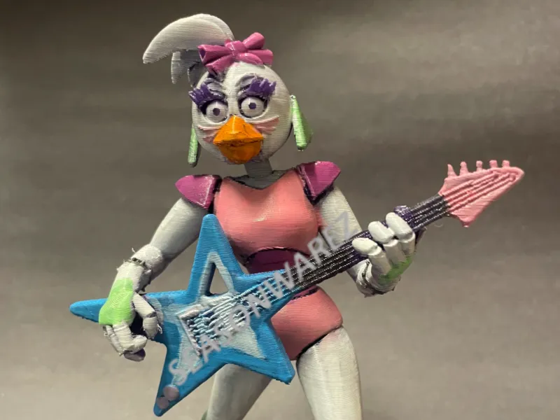 Glamrock Chica - Statuetta di FNAF Security Breach