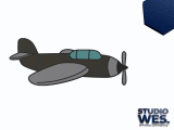 Fighterplane - Wall Art (Facedown Print)-0