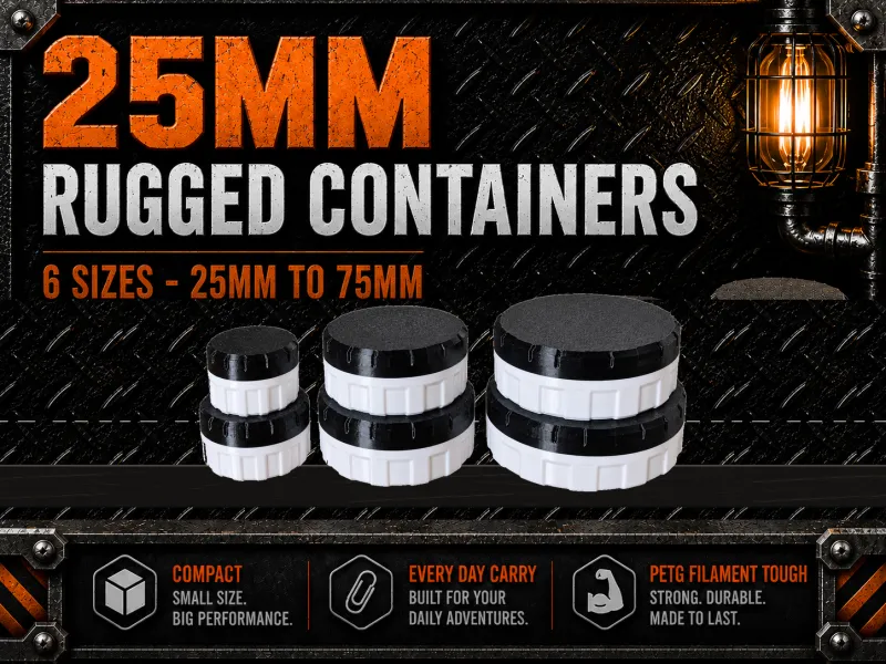 Rugged Containers 25mm Edition - 6 Sizes