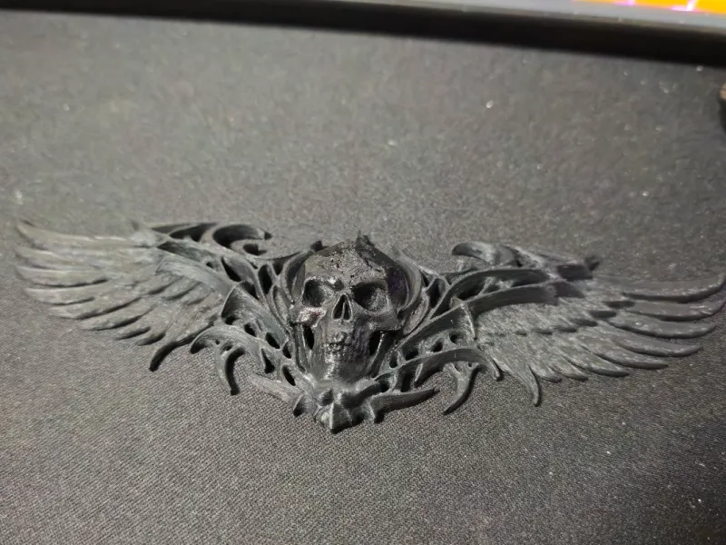 skull wings motocycle