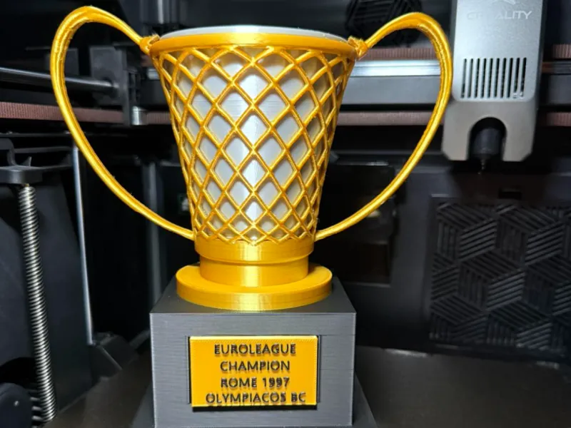1997 Basketball Euro Trophy - Olympiacos Piraeus Multi-part
