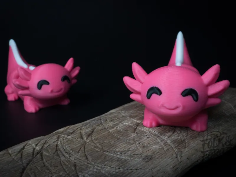Lächelnde Axolotl-Figur, Schreibtisch-Fidget für Anfänger