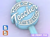 Straw Topper come on teacher 2-0