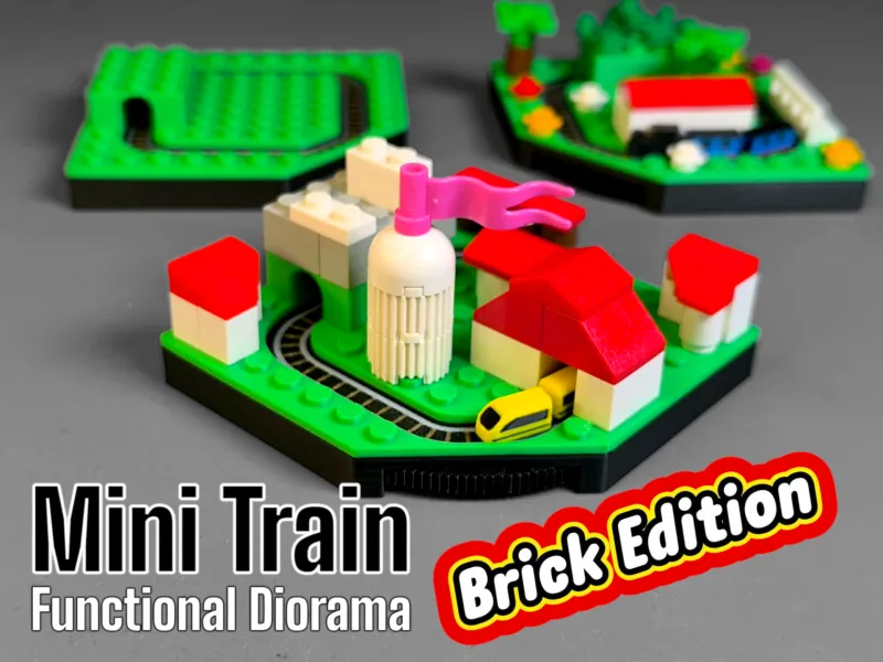 Mini Train - Construisez votre Diorama en Briques