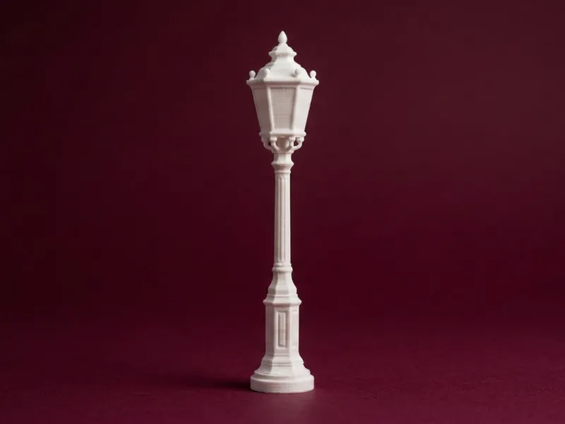 Modelo 3D de Poste de Luz na Escala 1:12