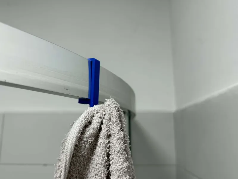 Towel holder for bathroom shower