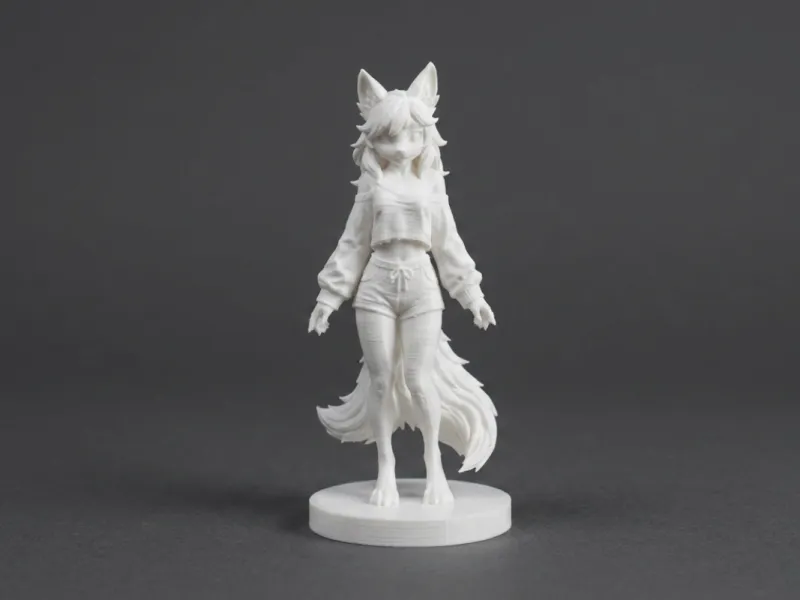 Fille Renarde – Figurine de Personnage Stylisée
