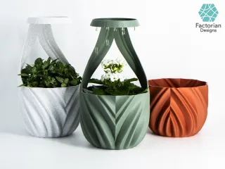 Rain Planter "CloudDrop" | Plant Pot STL to 3D print