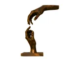 Reaching Hands Bronze Sculpture-0