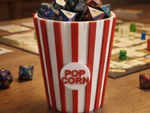 Popcorn Bucket Mini Organizer - Cute Desk Storage Container 