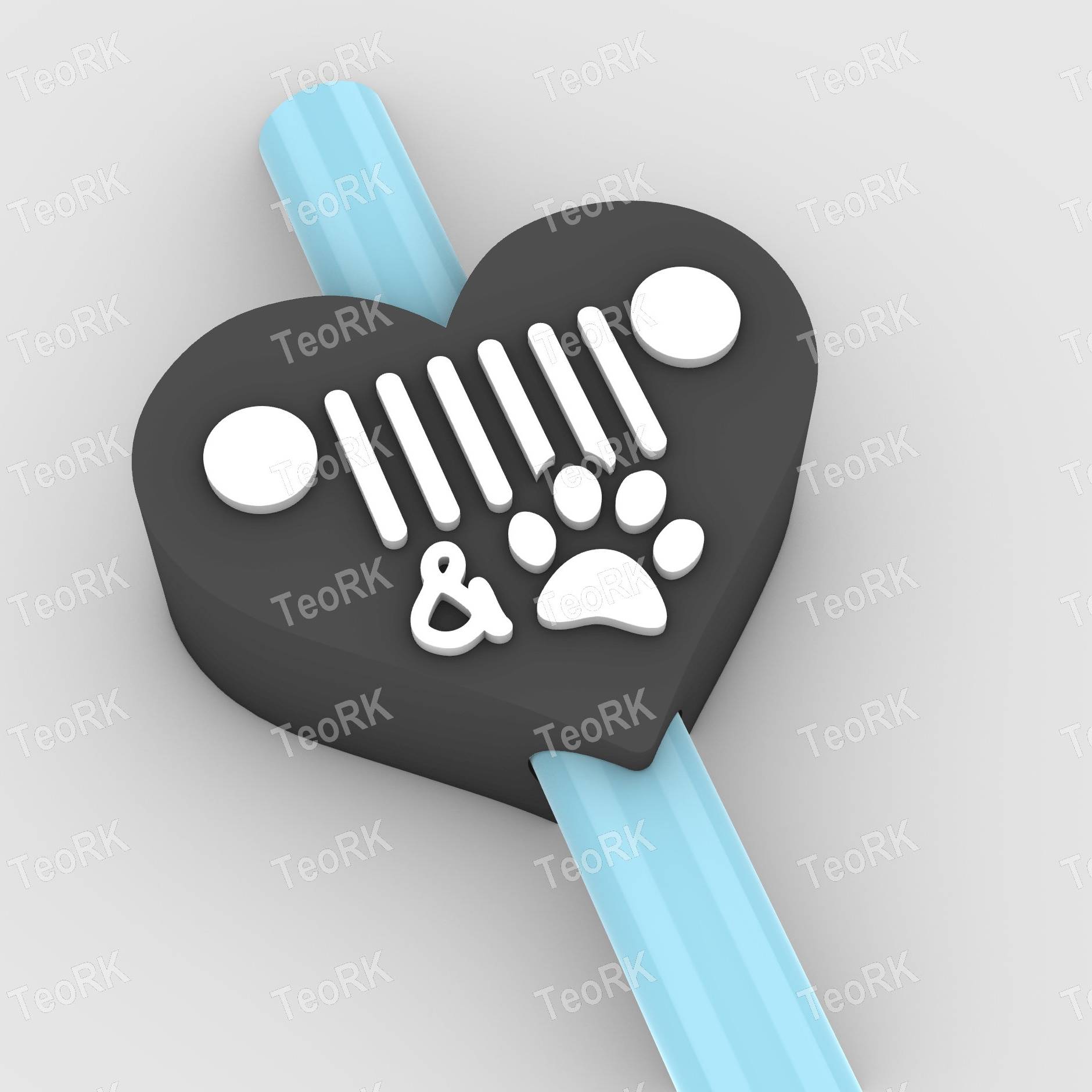 Straw Topper i love jeep and my dog