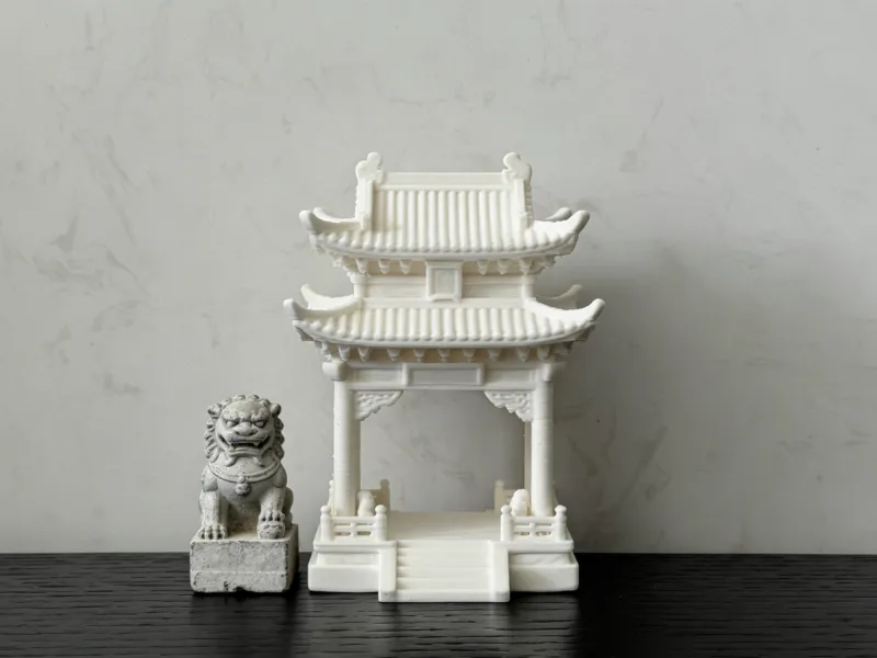 中国古风 雕花城楼