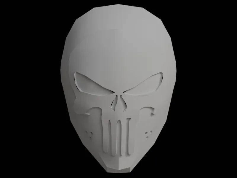 Punisher Skull Mask 3D Printable Model