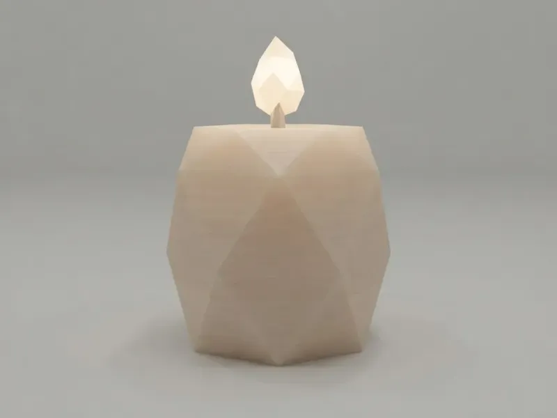 Low Poly Candle