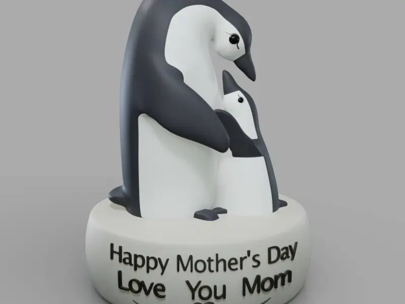 El pequeño pingüino de mamá