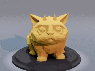 Cute Cat - Low Poly