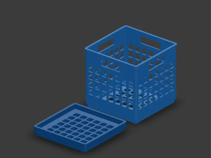 Stackable Storage Crates 2x Lid Styles