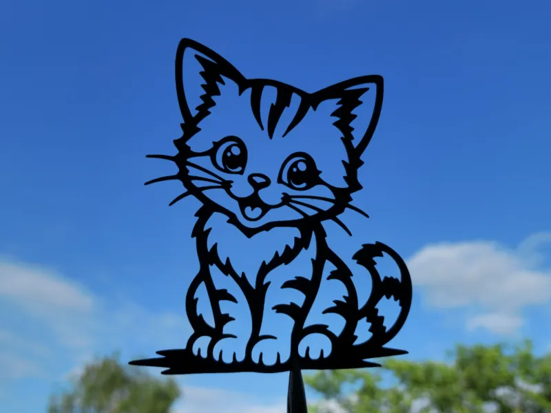 Cute Kitten 2D Wall Art