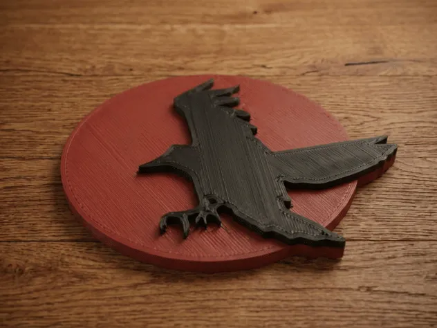 Raven Blood Moon Wall Art