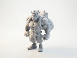 Buff Shrek Figurine Collectible 3D Printable