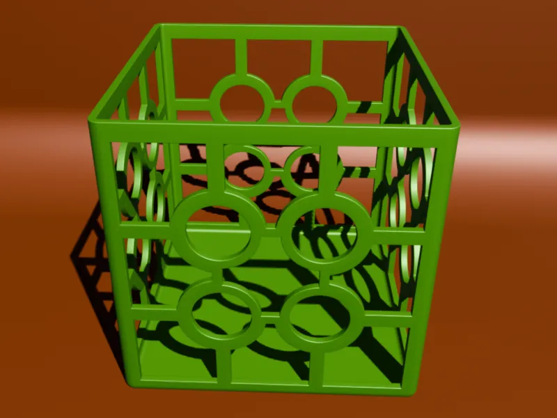 Modern Octagonal Mesh Storage Basket OPN V3D ID-14