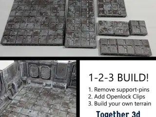 Sci fi tile - cross pattern