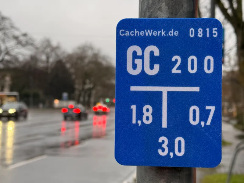 Gecaching Hide "Fake Sign" / Water Sign / Hydranten Schild