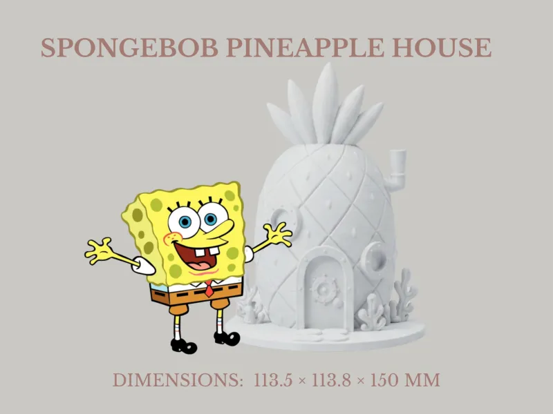 Modelo 3D de la Casa Piña de Bob Esponja