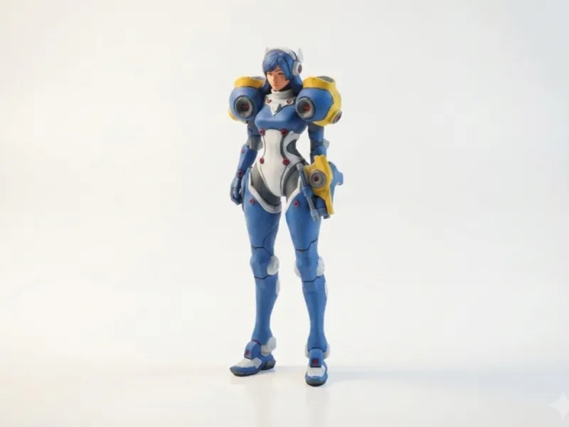 Buste de Robogirl, robot féminin imprimable en 3D