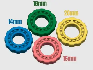 Fidget ball rings