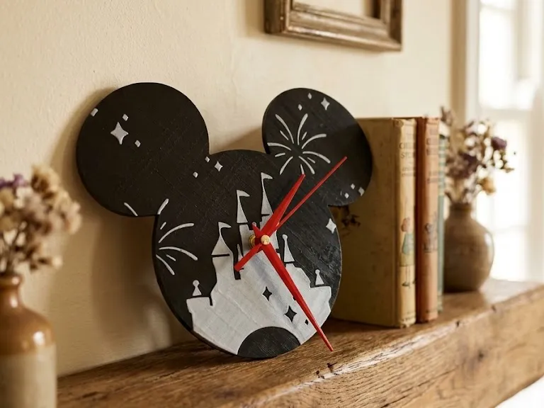 Un Angolo di Magia: Orologio Topolino Disney Fatto in 3D