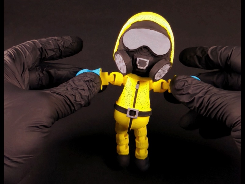 Hazmat Suit NPC / PRINT-IN-PLACE WITHOUT SUPPORT /3MF