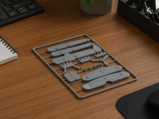 Assembly Toy Airplane Card