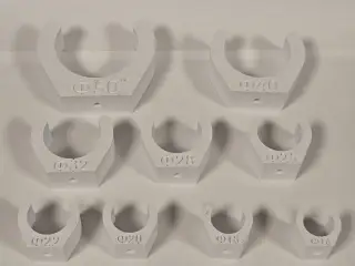 Heavy-Duty Pipe Clips (M4) | 16-50mm Set