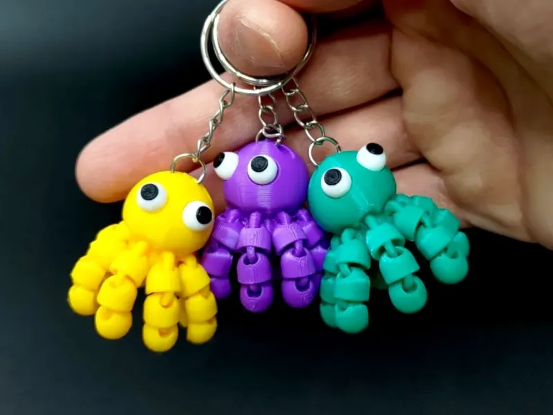 Cute octapus keychain