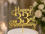 33rd Anniversary Cake Topper-0